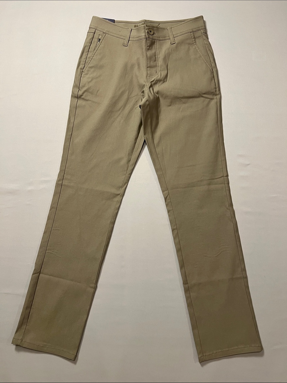 Weatherproof Men's Straight Leg Chinos in Khaki Size 30